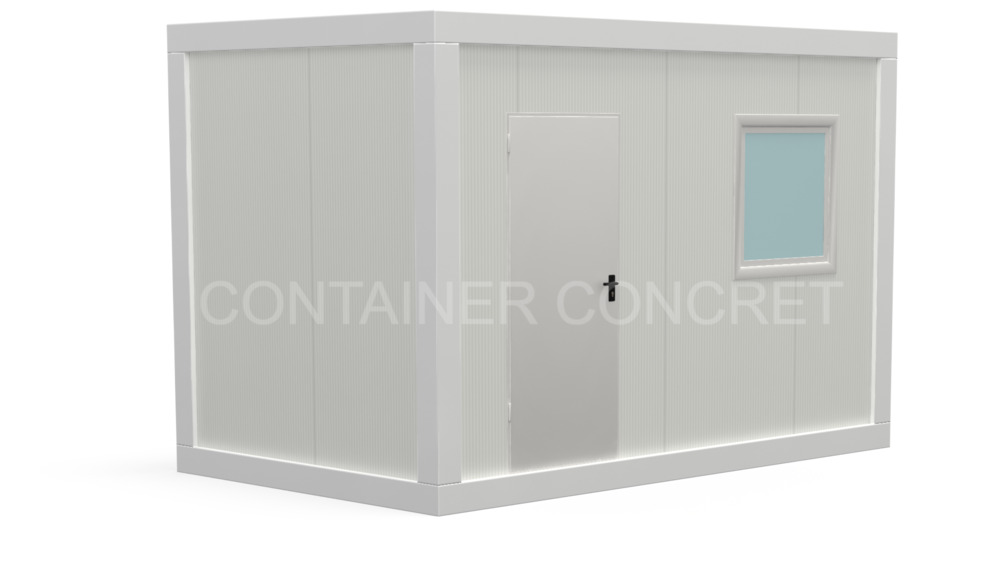 Container birou de 4 metri cu usa metalica si fereastra termopan