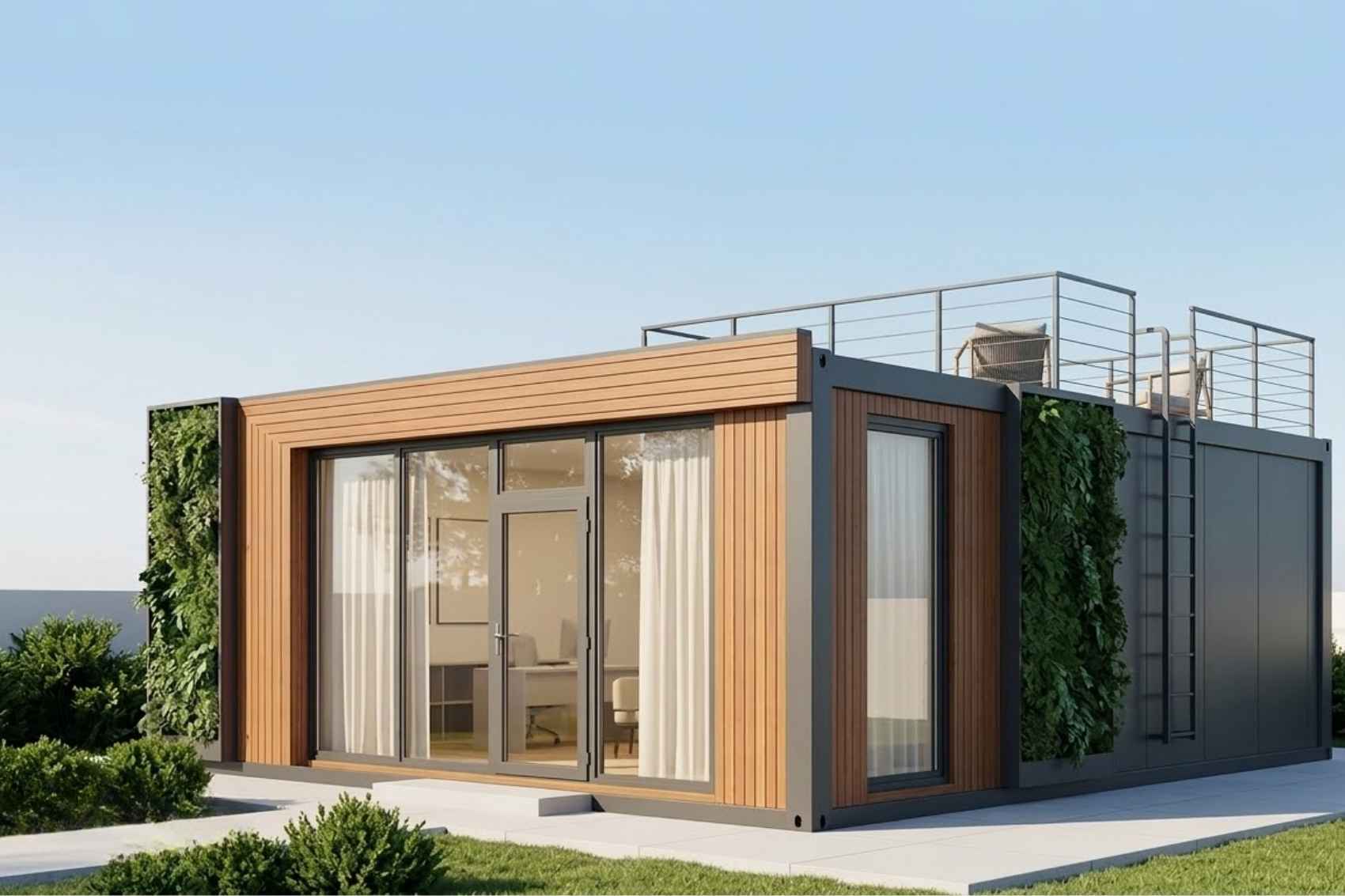 Design exterior creativ: Cum sa transformi containerele de birou?