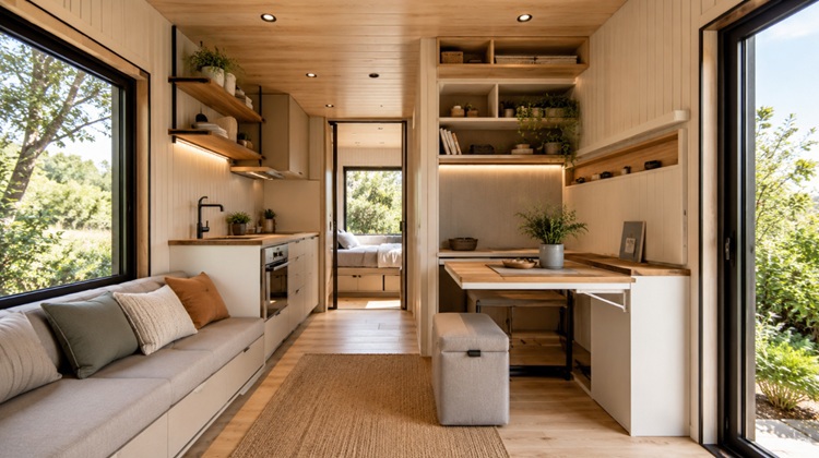 Trucuri de design interior pentru un container de locuit
