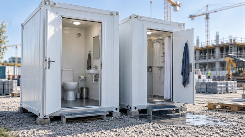 Container sanitar cu dus sau doar cu toaleta? Cum alegi varianta potrivita