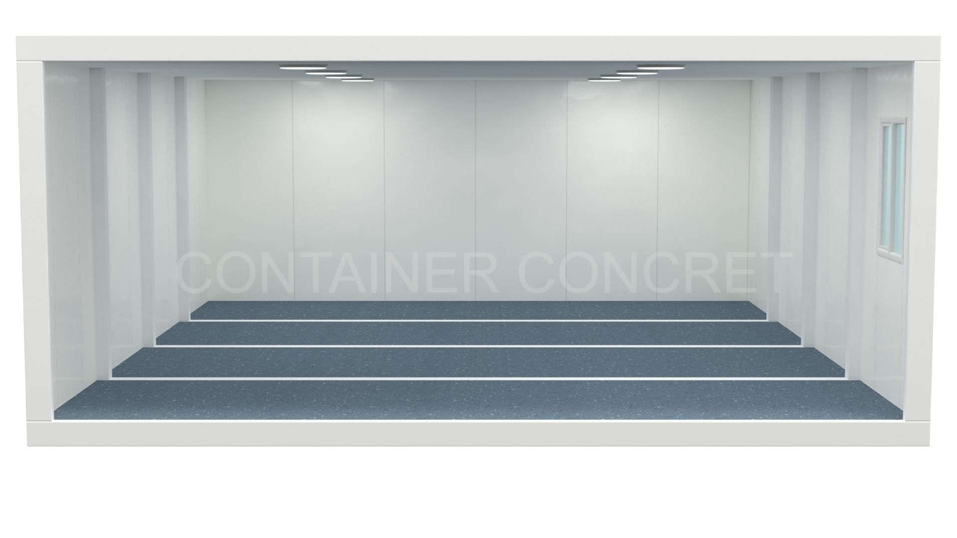 Constructie realizata din 2 containere modulare pentru birouri sau spatii comerciale