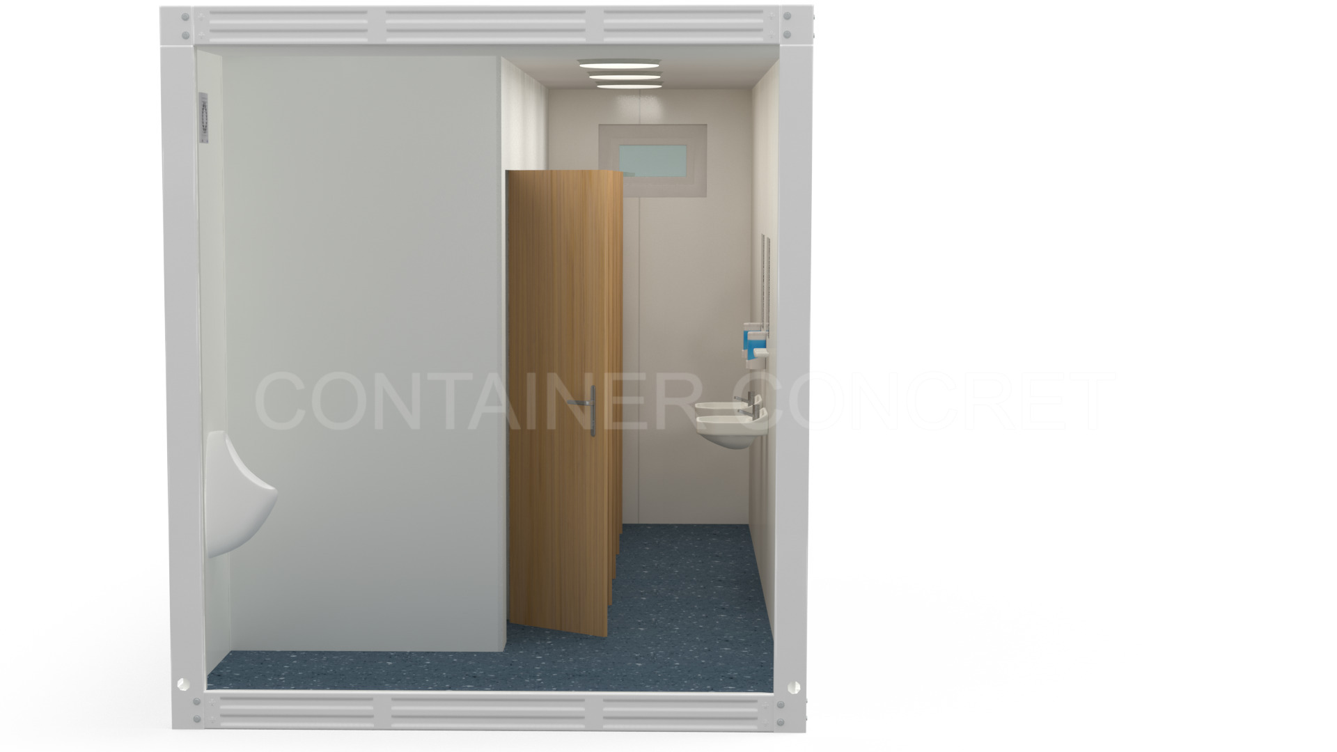 Container Sanitar 6m cu 5 WC 1 Pisoar