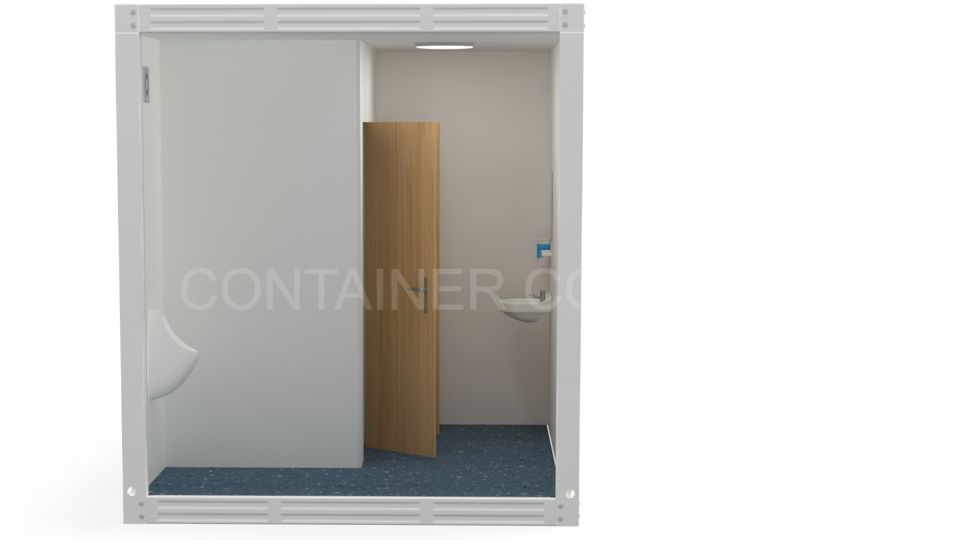 Container Sanitar 6m cu 5 WC 1 Pisoar cu 2 usi