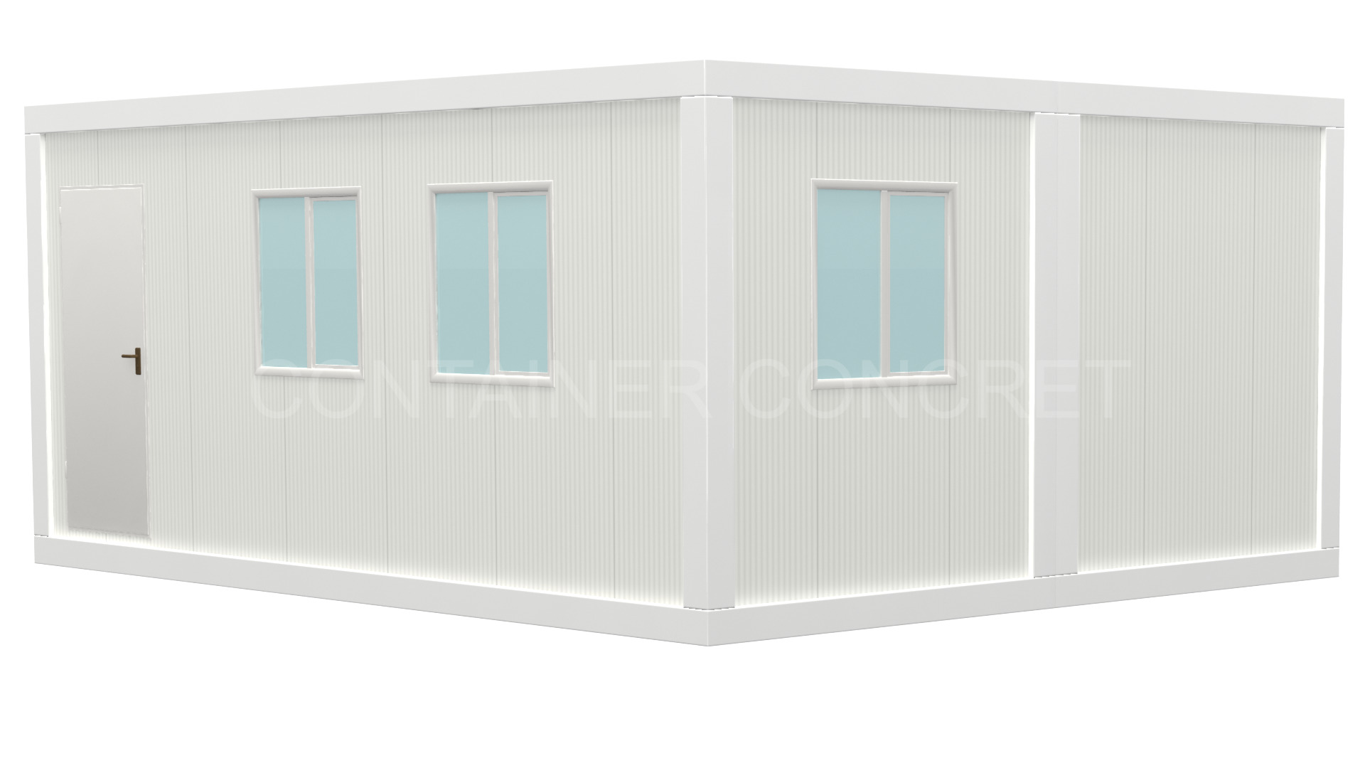 Container Modular 6x4.8m cu 1 Usa si 3 Ferestre 
