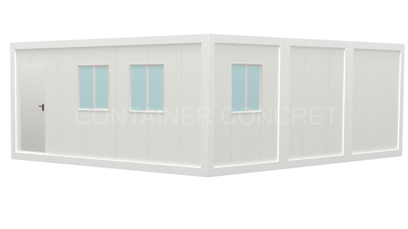 Container Modular 6x7.2m cu 1 Usa si 3 Ferestre
