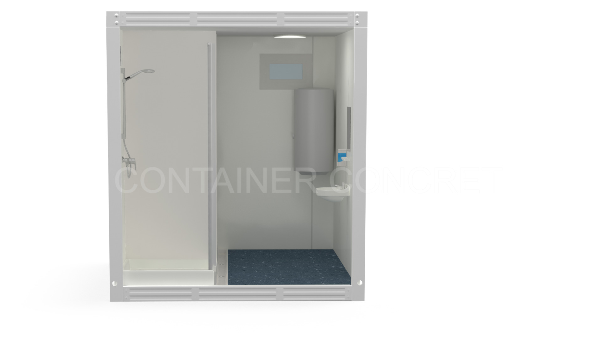 Container Sanitar 3m cu 3 Dusuri