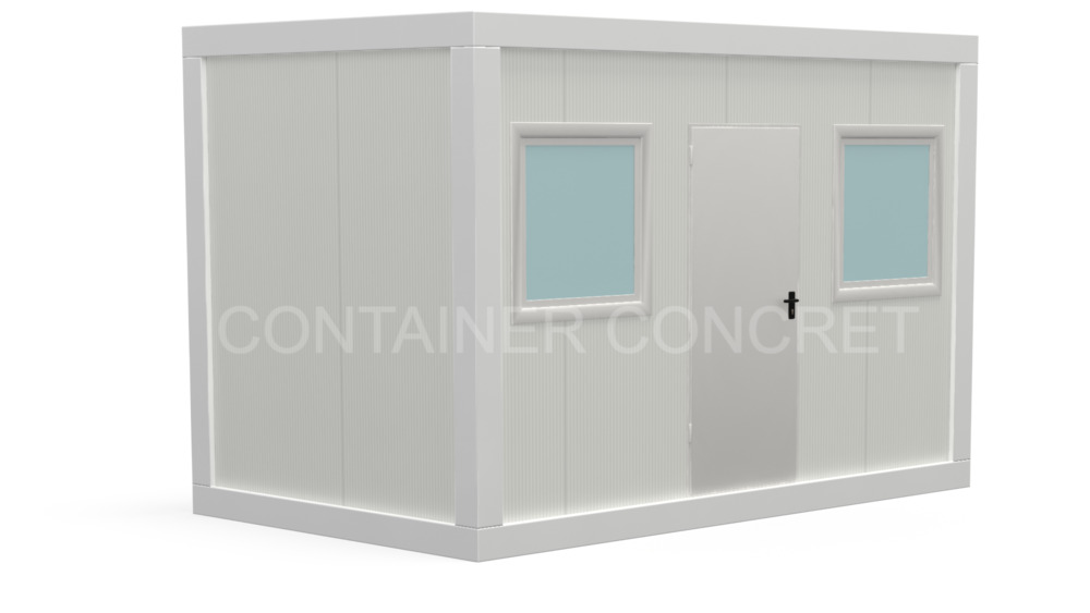 Container Santier 4m cu 1 usa si 2 ferestre