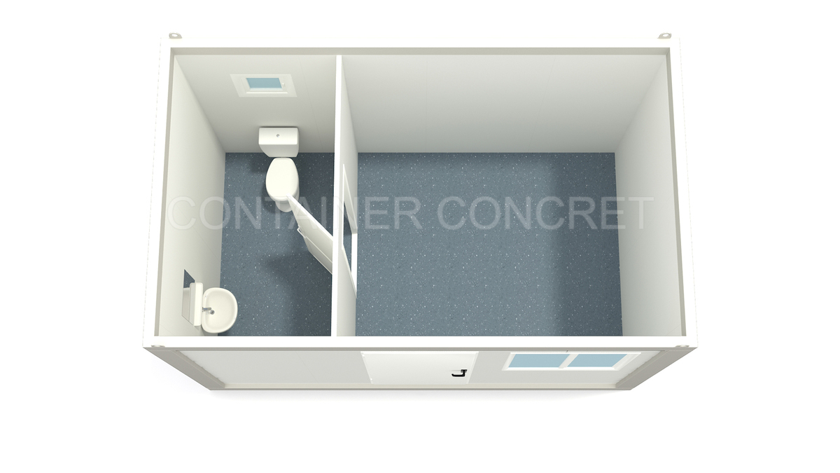 Container de Locuit 4m cu WC